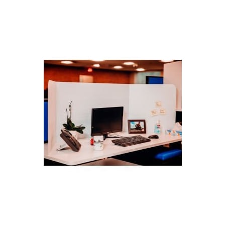 71 Visuals 71 Visuals Social Distancing Desk Shield, Corrugated Plastic  - 6/Pack 695770